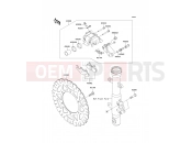 Front Brake - Kawasaki NINJA 250R (EX250K9F) 2009