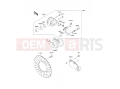 Rear Brake - Kawasaki NINJA 250R (EX250K9F) 2009