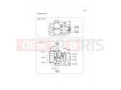 Crankcase Bolt Pattern - Kawasaki VERSYS (KLE650A9F) 2009