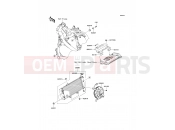 Radiator - Kawasaki VERSYS (KLE650A9F) 2009
