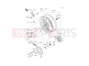 Rear Hub - Kawasaki VERSYS (KLE650A9F) 2009