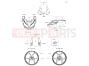 Decals(Green)(FJF) - Kawasaki VERSYS 650 (KLE650FHFA) 2017