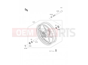 Front Hub - Kawasaki VERSYS ABS (KLE650DDF) 2013