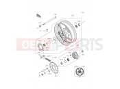 KAWASAKI ER-6f ABS (EX650FFF) Rear Hub