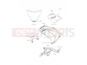 KAWASAKI ER-6f ABS (EX650FFF) Decals(White)