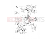 KAWASAKI ER-6f (EX650EGF) Footrests