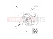 KAWASAKI ER-6f (EX650EGF) Front Hub