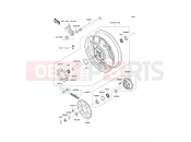 Rear Hub - Kawasaki ER-6f (EX650A6F) 2006