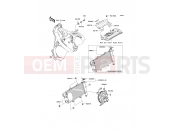 Radiator - Kawasaki ER-6f (EX650A7F) 2007