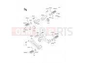 Footrests - Kawasaki KLE500 (KLE500B7F) 2007