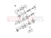 Transmission - Kawasaki VERSYS (KLE650A7F) 2007