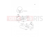 Decals(Silver) - Kawasaki VERSYS (KLE650A7F) 2007