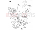 Battery Case - Kawasaki ZZR1400 (ZX1400A7F) 2007