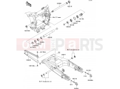 Swingarm - Kawasaki ZZR1400 (ZX1400A7F) 2007