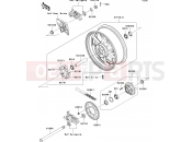 Rear Hub - Kawasaki ZZR1400 (ZX1400A7F) 2007