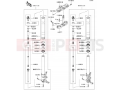 Front Fork - Kawasaki ZZR1400 (ZX1400A7F) 2007