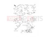 Front Brake Piping - Kawasaki MULE 600 (KAF400BCF) 2012