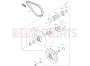 Driven Converter/Drive Belt - Kawasaki MULE PRO-DXT (KAF1000BHF) 2017
