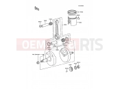 Crankshaft/Piston(s) - Kawasaki KX60 (KX60-B3) 1987