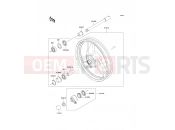 Front Hub - Kawasaki ER-5 (ER500-A4) 2000