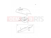 Decals(Red) - Kawasaki ER-5 (ER500-A4) 2000