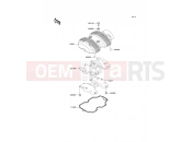 Cylinder Head Cover - Kawasaki W650 (EJ650-C4) 2002