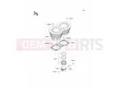 Cylinder/Piston(s) - Kawasaki W650 (EJ650-C4) 2002