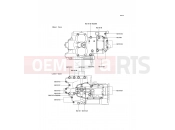 Crankcase Bolt Pattern - Kawasaki W650 (EJ650-C4) 2002