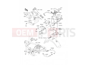 Frame Fittings - Kawasaki W650 (EJ650-C4) 2002
