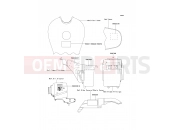 Labels - Kawasaki W650 (EJ650-C4) 2002