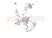 Oil Pump - Kawasaki KMX125 (KMX125-A2) 1987