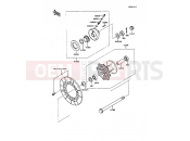 Front Hub - Kawasaki KMX125 (KMX125-A2) 1987