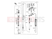 Front Fork - Kawasaki KMX125 (KMX125-A2) 1987