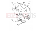 Side Covers/Chain Cover - Kawasaki KMX125 (KMX125-A2) 1987