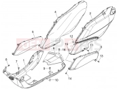 PIAGGIO Fly 50 2T Side cover - Spoiler