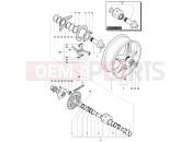 MV AGUSTA Brutale 750 ORO Rear Wheel Assembly
