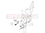 MV Agusta 2005 F4 Tamburini Footrest Assembly Left