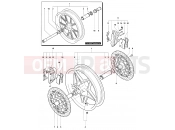 MV Agusta 2004-2006 F4 1000S Front Wheel Assembly