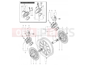 MV Agusta 2007-2008 F4 312R 1000 Front Wheel Assembly