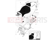 MV Agusta 2007-2008 F4 312R 1000 Rear Fairing (single seat)