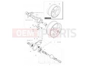 MV Agusta 2013-2015 F4 Rear Wheel Assembly