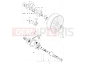 MV Agusta Stradale 800 Rear Wheel Assembly