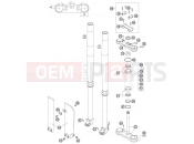 FRONT FORK, TRIPLE CLAMP - KTM 105 SX (6101D5) [EU] 2004