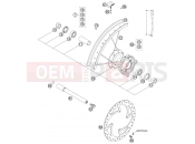 FRONT WHEEL - KTM 105 SX (6101D5) [EU] 2004