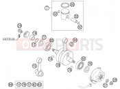CRANKSHAFT, PISTON - KTM 105 SX (6101D5) [EU] 2004