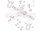 REAR WHEEL - KTM 85 SX (6001D9) [EU] 2004