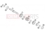 TRANSMISSION I - MAIN SHAFT - KTM 85 SX (6001D9) [EU] 2004