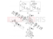 KTM 200 SX (620130) [EU] 2003 CRANKSHAFT, PISTON
