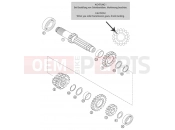 KTM 200 SX (620130) [EU] 2003 TRANSMISSION I - MAIN SHAFT