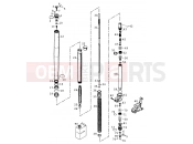 FRONT FORK DISASSEMBLED - KTM 400 LC4-E (930306) [EU] 2000